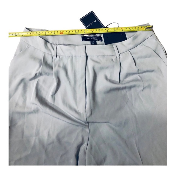 Blue steel gray high waisted hi-rise tapered leg‎ trouser pants size XL new - Picture 13 of 14